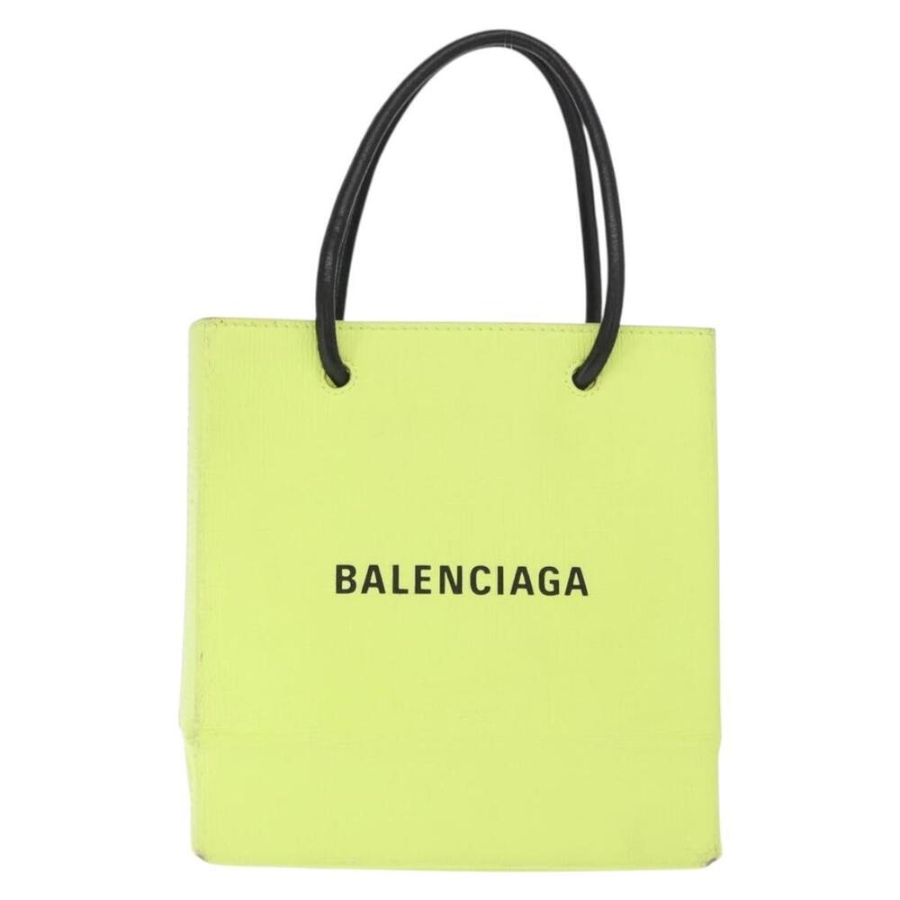BALENCIAGA Tote Bag Leather 2way Yellow 572411 Auth bs31818 - Picture 13 of 16